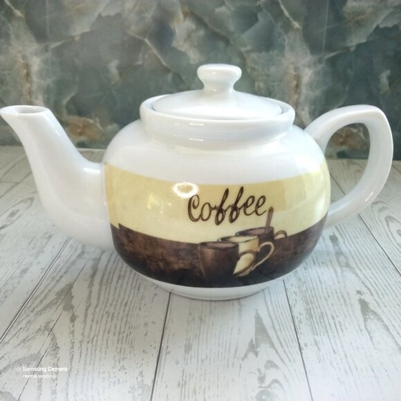 T. Bavaria Germany Cappuccino Pot Cups & Saucers 15 Pc. Set Mid 20th Century - Picture 3 of 11